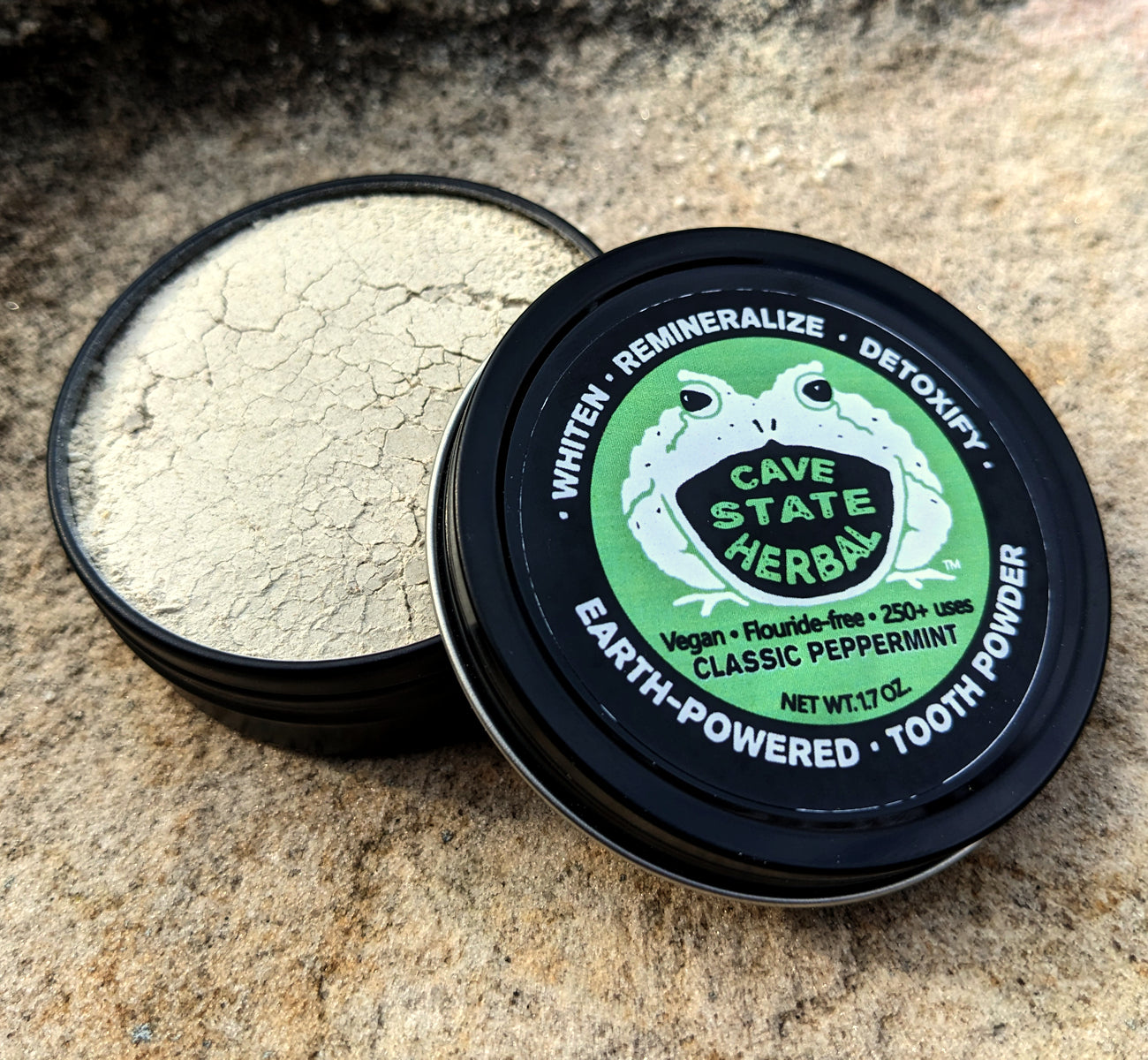 Natural Mineralizing Tooth Powder, Classic Peppermint 1.7 oz / 4 Month Supply