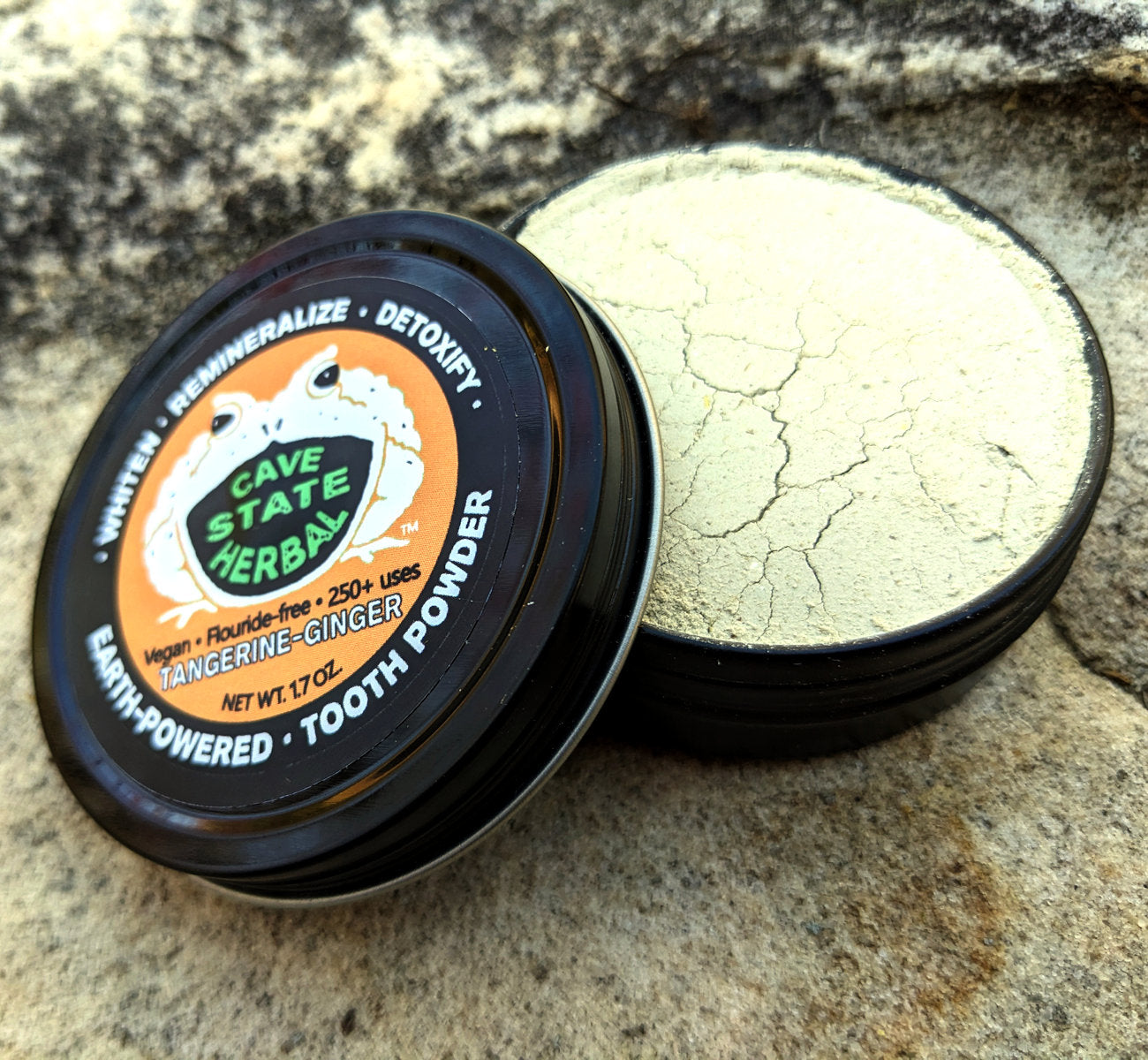 Natural Mineralizing Tooth Powder, Tangerine-Ginger 1.7 oz / 4 Month Supply