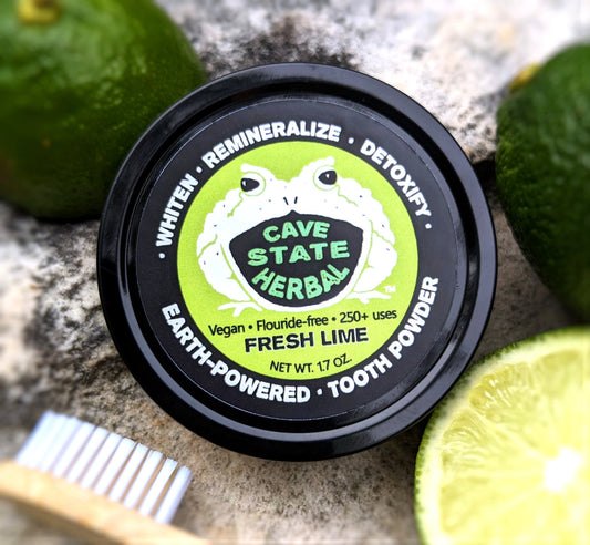 Natural Mineralizing Tooth Powder, Fresh Lime 1.7 oz / 4 Month Supply