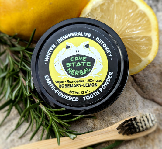Natural Mineralizing Tooth Powder, Rosemary-Lemon, 1.7oz / 4 Month Supply