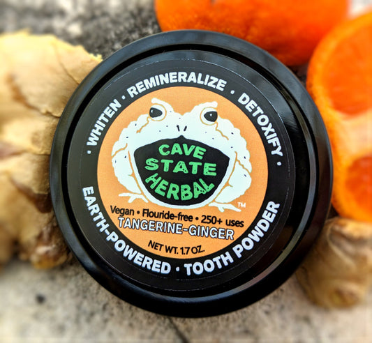 Natural Mineralizing Tooth Powder, Tangerine-Ginger 1.7 oz / 4 Month Supply